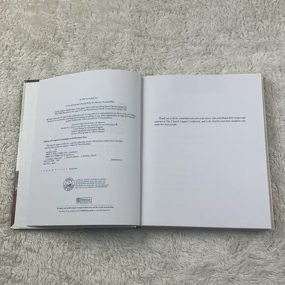 ihe Church Supper Cookbook Potluck recipes from Churches across USA 2005 - Picture 5 of 9